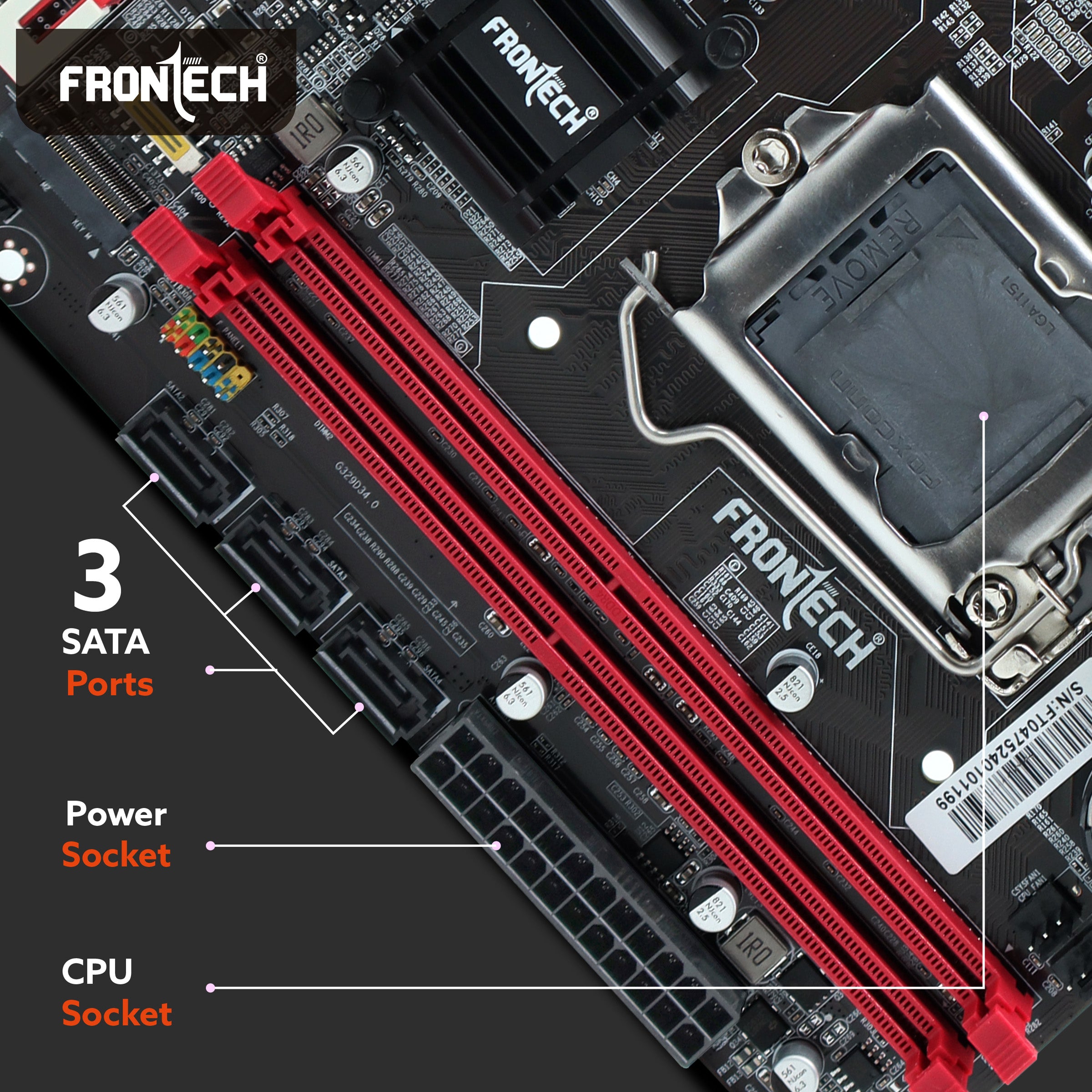 Frontech H110 Motherboard | LGA1151, 2xDDR4, Supports 6th/7th Gen (Skylake) CPUs, 2xUSB 3.0, 4xUSB 2.0, 3xSATA, NVMe/M.2, HDMI, VGA, PCIe x16 (FT-0475) Frontech H110 Motherboard | LGA1151, 2xDDR4, Supports 6th/7th Gen (Skylake) CPUs, 2xUSB 3.0, 4xUSB 2.0, 3xSATA, NVMe/M.2, HDMI, VGA, PCIe x16 (FT-0475)